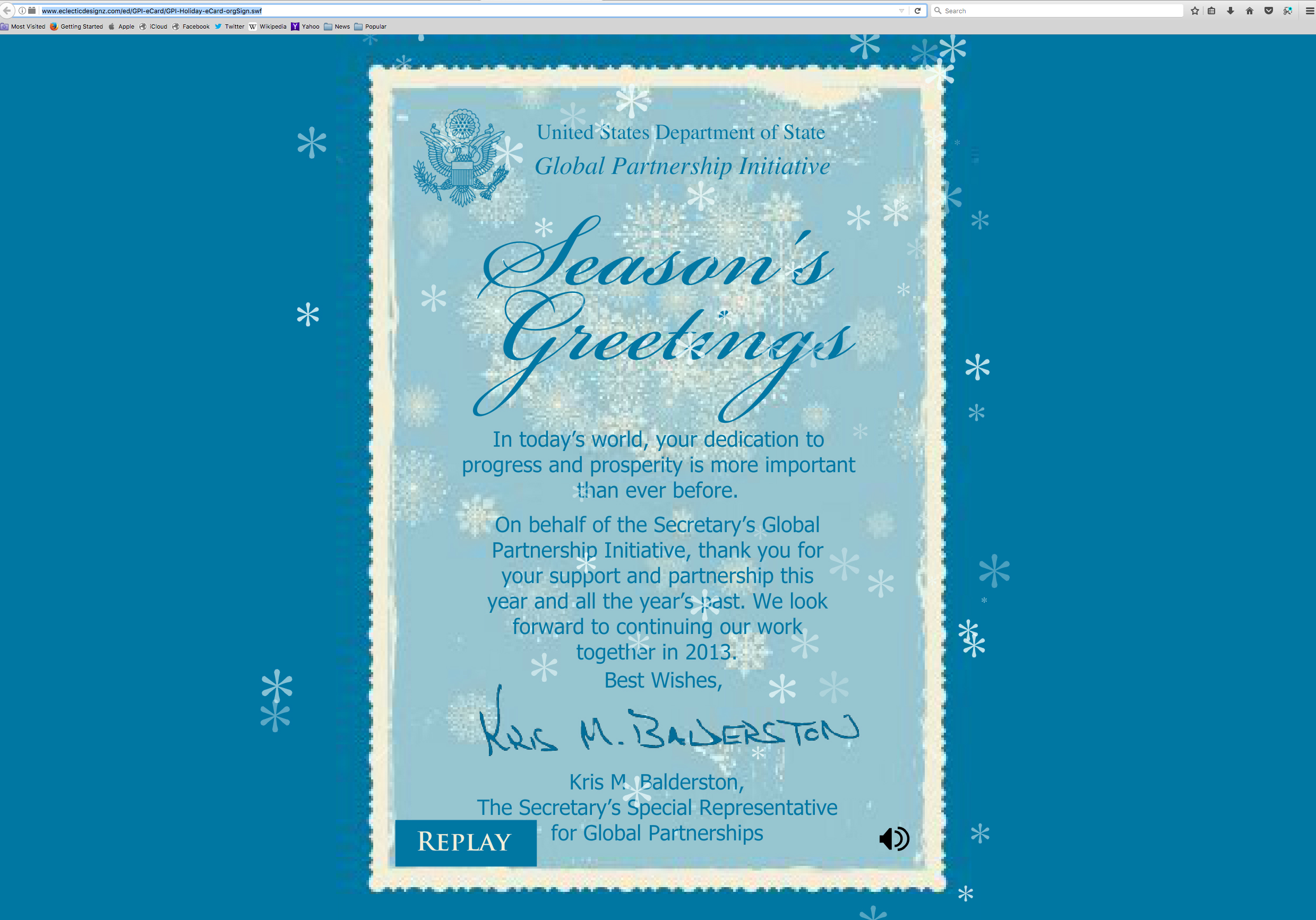 GPS Season's Greeting Card